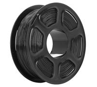 Denash 1.75mm PETG 3D Printer Filament, Strong and Easy to Print, High Accuracy 1.75mm Diameter, with Full Mechanical Winding, for FDM 3D Printers Home Appliance Toys Stationery (Black)