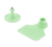 Denash 100 Colorful Set of Cattle Ear, for Custom Numbers, Reflecting for Sheep Farmers, Durable Material, for the Breeding and Quarantine of the Meat (Light Green)