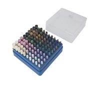Denash 100 Pcs Polishing Bit Woll Rubber Sesame Kauflatten -schleifstein for Metal Glass Jewelry Finish Finish of The Rough Mirror
