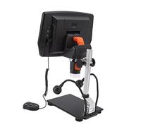 Denash 1000x Enlargement 9 -CH -LCD Digital Microscope with LED Filling Light for Scientific Observation, HD Coin Microscope for the Maintenance of Circuits, Plastic and Metal