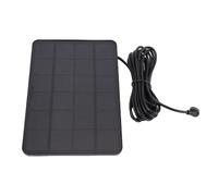 Denash 10W Solar Panel Fit for Indoor Outdoor Battery Version with 9.8FT Cable, 360 Deg Adjustable Bracket Black, Camera Solar Panel, Upgrade Solar Charger (1 Piece)