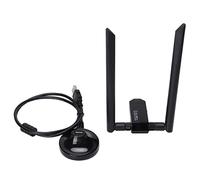 Denash 1200 Mbit/S of Length - USB Double -band WLAN Adapter for the PC Office, Safe and Fast Signal Transmission for High Definition Video Streaming and Game for XP Vista 7 8.1 10