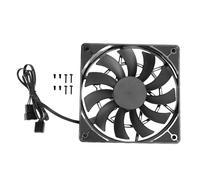 Denash 120mm PWM Fan, 1800RPM Double Bearing Quiet CPU Cooler Fan with 60cm PWM Control Line, 44.51CFM High Airflow, 11 Blades, Suitable for Case, Heat Sink, CPU Cooler, Less Noise