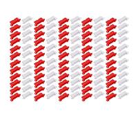 Denash 120PCS RC Drift Race Road Barrier for Remote Control Cars Durable Plastic Red and White Roadblocks for Racing Track