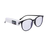 Denash 2.7K HD Camera Glasses, 110 Degree Wide Angle 12MP Video Recording Glasses with Dual Directional Mic, for Business Meetings Skiing Cycling Outdoor Sports (White)