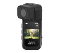 Denash 2.7K Wearable Camera with 180° Rotating Lens & Magnetic Mount,1.47" Screen Recorder for Travel, Work (Black)
