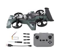Denash 2 in 1 Flying Car Stunt Drone, RC Quadcopter Toy with Dual Land Air Modes, 2.4Ghz Remote Control for Beginners Outdoor Indoor Play (OD Green)
