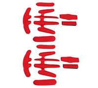Denash 2 Sets Helmets Padding Kit, Hot Pressing Sponge with Hook and Loop, Bike Helmet Lining for Electric Bike Riding Helmet Replacement Inner Sponge (One Size)