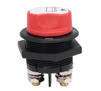 Denash 200A Battery Isolator Switch, ABS and Brass Construction Cover Detachable Handle, Dual Position ON OFF Power Cut, with Secure Cable Connection