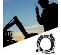 Denash 3.5 Mm Acoustic Tube Headset Earphones for Two Paths Radio, Stylish