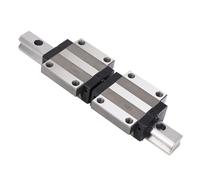 Denash 300 Mm Oxide Test Linear Rail with 2 Sliding Blocks Stable Support for CNC Tools with Linear Steel Guide Rail for Automation Equipment