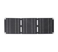 Denash 30W High Efficiency Monocrystalline Solar Panel with Dual USB Output for Travel, Foldable Solar Charger for Hiking