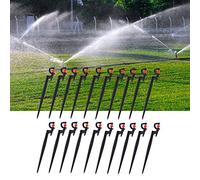 Denash 360 Degree Spray Nozzle Irrigation Registration for The Garden Grass, Durable Plastic Material for an Efficient Irrigation Tool, 20 -Piece Package for, Patios