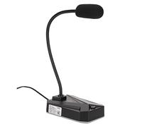 Denash 360 Degrees USB Microphone Adjustable Gooseneck Noise Reduction RGB Light for Podcast Online Course Recording (Gaming)