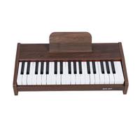 Denash 37 Key Electric Keyboard with Walnut Grain Pattern, Compact and Lightweight Piano Keyboard for Beginners and Experienced Players, 3 Octaves, Stable Wood Grain Finish