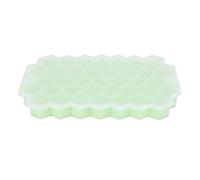 Denash 37 Silicone Grilles Ice Cubes with Lid, Flexible Ice Trays for Kitchen Diver, Green Mold for The Family, 2 -Pack Trays