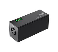 Denash 48V Phantom Power Supply, Portable Battery Powered with Built-in 1500mAh Rechargeable Battery and XLR Input Output, for Condenser Microphones Live Streaming Studio Recording