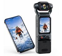Denash 4K Handheld Vlog Camera, 180° Rotating Head with 6-Axis Gyro Stabilization, 1.69" Screen Wide Angle Camcorder with APP for Vlogging