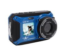 Denash 4K Underwater Camera, 64MP Water Proof Dual Screen Autofocus Digital Camera with 1500mAh Battery, for Snorkeling Swimming and Diving