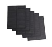 Denash 5 Pcs Solar Cell, 0.5W Monocrystalline Silicon Solar Panel 76x60mm with High Conversion Efficiency, for Small Power Projects