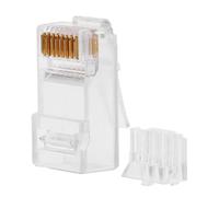 Denash 50pcs Ethernet RJ45 Inner -deer Network 8P8C Connector Connecting Crystal Head for Fast Speed Speed, Suitable for the Computer Network