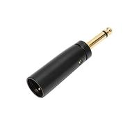 Denash 6.35 Mm Monkey in the XLR Male Adapter Golden Plug with a Long Useful Life for Guitar Microphone Interfaces for Different Blinds and Players