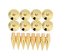 Denash 6 x 36MM Copper Speaker Isolation Pads, CD DVD Players/Turntable Recorder/Chassis Shock Base Spike (8 Pairs)