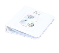 Denash 64 POCKETS CASE OF Photo STORAGE FOR MINI 9, MINI Photo Book FOR Memory Preservation, PVC Material, Easy to Transport (White)
