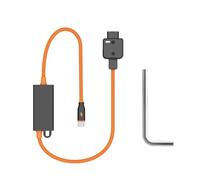 Denash 65W PD Fast Charge D-Tap to USB C Cable, V-Mount Power Cord with 20in, Bidirectional Input/Output, Nylon Braided Design, 180° Rotatable, 1/4-20 Screw, Anti-Reverse Indicator,