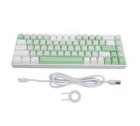 Denash 68 Key Mechanical Keyboard, RGB Wireless 2.4G BT Type C Keyboard with Red Switch for 2000, ME, XP