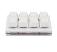 Denash 8 Key Keyboard, Copy Paste Multifunction Mode Custom Mechanical Keyboard Blue Switch for Rhythm Games