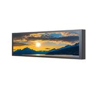 Denash 9.2 Inch Computer Case Secondary Screen, PC Case Side Screen with Customizable Themes Wallpapers Performance Metrics, for 7 64bit and Above (Black)