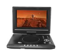 Denash 9.8 Inch Portable DVD Player with Dual Built in Speakers, 3D Disc Movies, for Home, Car DVD Player Supports USB, Screen Remote and Antennae (UK Plug)