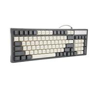 Denash 96Keys Wired Mechanical Keyboard, Adjustable RGB Backlit Waterproof Gaming Keyboard, Full Digital Keyboard, 26 Conflict Free 12 Multimedia Key