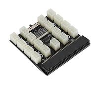 Denash Adapter Adapter of the Mining Server Power Supply with LED Screen for the Power Supply Source of the Miners Graphics, 1600W 17X 6PIN 12V PCIE, Suitable for DPS-1200FB A/DPS-1200QB A Server