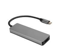 Denash Adapter Card Reader of the High Definition Multimedia Interface 5 in 1 Typec USB 3.0 4K for Rapid Data Processing Compatible with OS X for the Peripheral Aluminum Alloy of the Computer