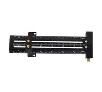 Denash Adjustable Carpentry Scriber with Safe Steel Pin Storage, Line Drawing Help Rule Without Effort, 1 X Marking Rule (Black)