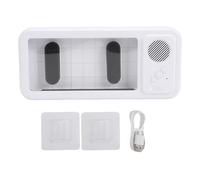 Denash Adjustable Shower Phone Holder with Speaker, Wall Mount Case for Watching Videos, Making Calls, Listening to Music Bathroom Shower Phone Stand, Enhanced Sound Quality