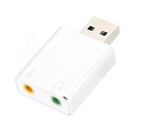 Denash Aluminum Allial USB Sound Card 7.1 Channel Drive Drive Adapter of Sound Card for the User/Mac with Helmet/Microphone Connectivity, External Power Supply