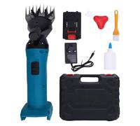 Denash Animal Shearing Machine 6-Speed Electric Sheep Clippers, Powerful Motor for Sheep and Goats, Suitable for Family Farm Livestock (UK Plug 1 Battery)