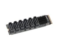 Denash ASM1166 M.2 Chipset to Serial ATA3.0 Expansion Card Adapter with Intelligent Indicator Lights, Aluminum Alloy Heatsink for Stability and Fast Data Transfer