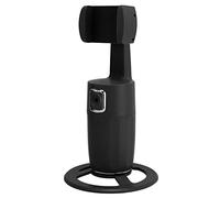 Denash Auto Face Tracking Tripod 360 Degrees Rotation Smart Phone Holder for Live Video Streaming Zoom, ABS Material (Black)