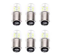 Denash BA15D LED Bulbs Dimmable 3W Double Contact Bayonet Base, 6 Pack | Smooth Dimming Control, Copper Base Heat Dissipation, Marine and Sewing Machine, Plug and Play Setup, 300 Lumens Output