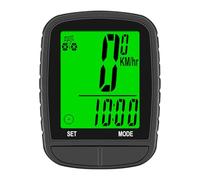 Denash Bicycle Computer, Wireless Bike Speedometer with 24 Functions Auto Sleep Wake Up Backlight, for Cycling Odometer ABS Bike Computer (585 Black Wireless)