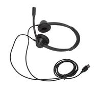 Denash Binaural Binaurale Sales Earphor with a USB Phone Head for Clear Conversations in Noisy Environments, Comfort All Day, the Plug and the Game for Customer Service At the Office