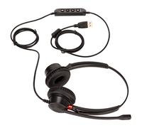 Denash Binural Headphones of the Call Center with HD Microphone and Robust Construction