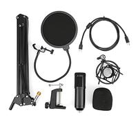 Denash BM800 Professional Professional Condenser Microphone for an Integrated Live Transmission Clamp/Holder for Karaoke on the PC