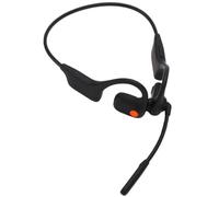 Denash Bone Conduction Wireless Earphones Bluetooth 5.3 Headphones with AI Noise Cancelling Mic IPX6 Lightweight 29g for Outdoor Workouts Running Driving (Black)
