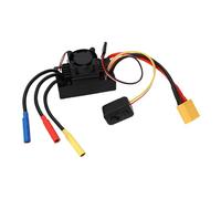 Denash Brushless ESC 60A, Brushless Electronic Speed Controller for 1:10 RC Buggy, RC Car ESC with Cooling Fan, Replacement for On Road Off Road Vehicle