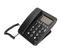 Denash Call of the Large Big Bottle Telephone Hands with a Calling -ID Display, a Blue Screen Design for Family Offices Hotels (Black)